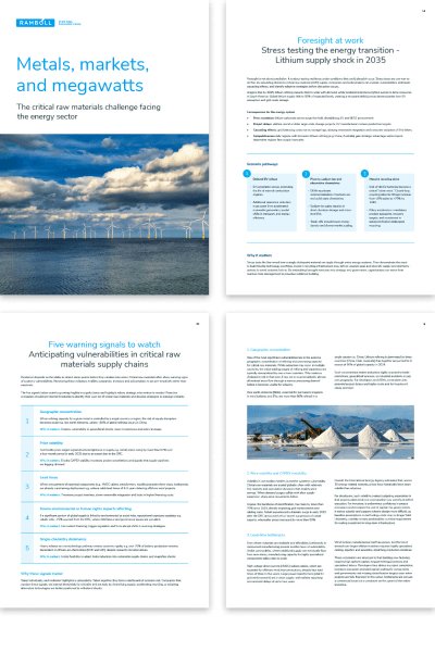 Metals, markets and megawatts