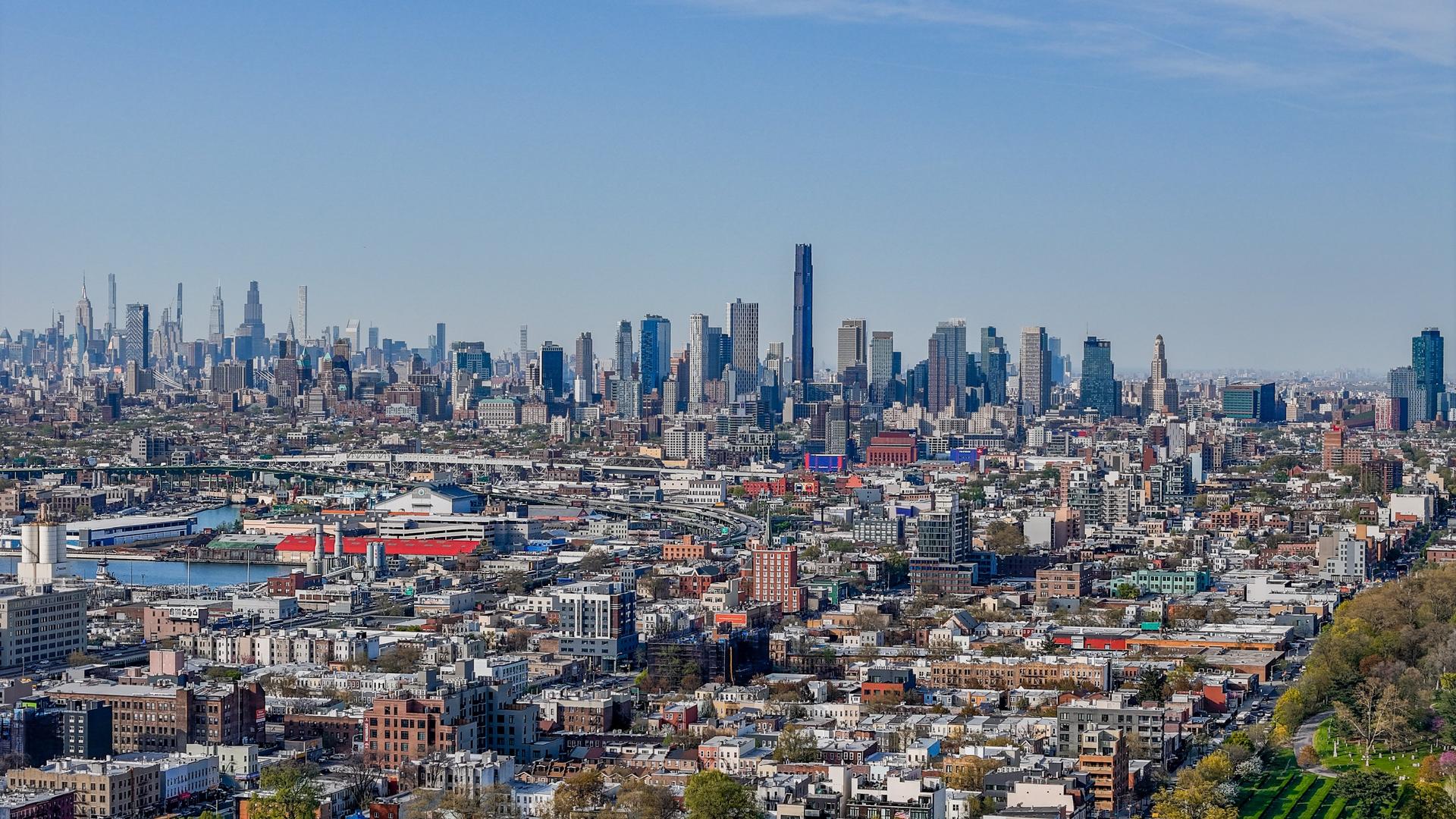 New York City view from Brooklyn