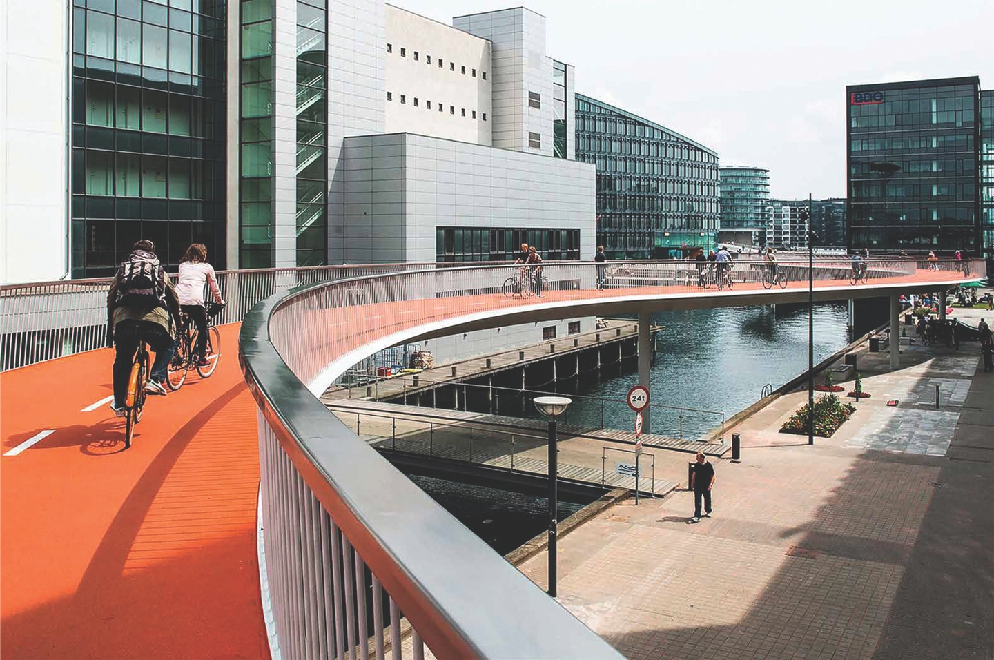 Cykelslangen, or the Bicycle Snake, is a dedicated elevated bicycle bridge in Copenhagen, Denmark.
